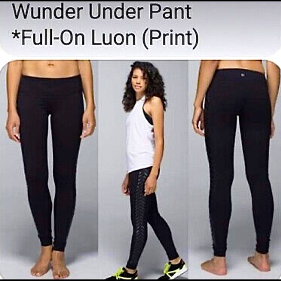 Black Aztec print lululemon. Lightly worn. - Picture 1 of 4